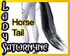Black Flowing Horse Tail