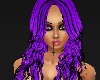 *Black Purple Long Hair