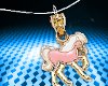 Pink Horse Necklace