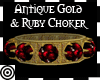 *m  Gold + Ruby Choker