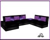 D's Black sofa/ purple