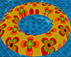 Retro Flowers 60s / 70s Swim Ring Tube 3