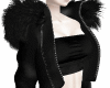 blk fur jacket layer