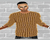 brown casual sweater