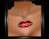 Necklace labios rojos*