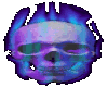 Blue Flame skull