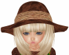 Kids Brown Velvet Hat