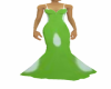 Green and White Gown