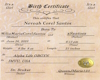 Neheah Birth certificate
