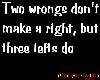 3 lefts