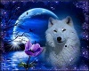 Romantic Wolf Pillow