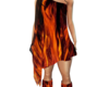 Animated flames dress