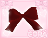 "red bow"