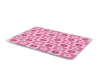 pink checker rug