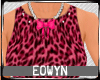 E" Cheetah Pink Top