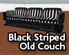 Black Striped Couch