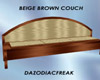 Beige Brown Couch
