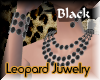 Ms Leopard necklaceblack
