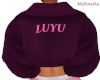 LUYU purple name jacket