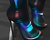 K~ Latex Glow Boots