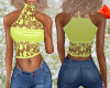 Dink Yellow Lace Top
