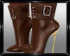 *MM* Leather booties brw