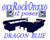 ROs Dragon Blue Couch