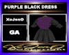 PURPLE BLACK DRESS