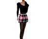 [cc] Girls Blk/Plaid Fit