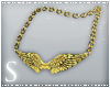 !S! Winged Necklace Gold