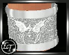 6Cuff Silver Butterflies