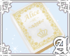 Alice Book Bag S~ White