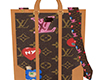 lv logo tote bag