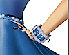 L/Wristcuffs Blue Geme