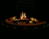 brown fire + couch