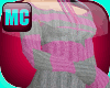 MC|Knit Top Pink & Grey