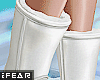 ♛VØJ White Half Boots