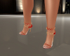 (S)Red gold chain heels
