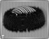 Black White Fur Hat