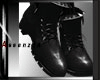 [ A ] Suede Black Boots