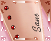 RIGHT LEG PIERCING-RED