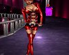 red cat woman outfit