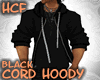 HCF Black Cord Hoody