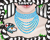 Diamond Choker Blue