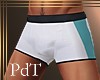 PdT Wht&Aqua Trunks M