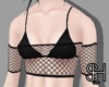 SH - Bra Black + Fishnet