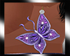 Butterfly Purple Earring