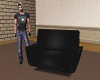 no-pose black chair