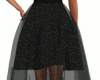 Black Chiffon Skirt