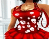 Sexy Red Skull Dress F